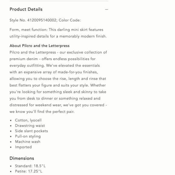 Anthropologie Pilcro Drawstring/Utility Mini Skirt - Olive Green - S - Picture 5 of 9